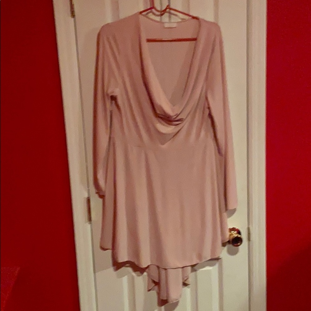 Pink high low dress size 2x